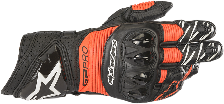 Alpinestars GP Pro RS3 Gloves - Black/Fluo Red - XL 3556922-1030-XL