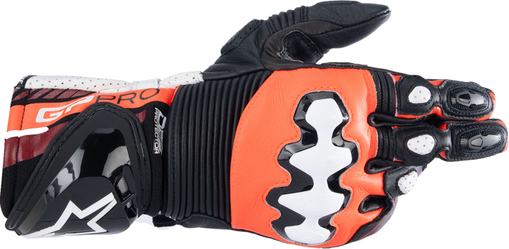 Alpinestars GP Pro R4 Gloves - Black/Fluo Red/White - 3XL 3556724-1321-3X