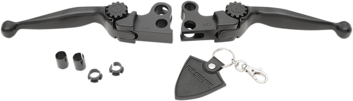 Psr Journey Adjustable Lever Set for Harley Models - Black 12-00604-22