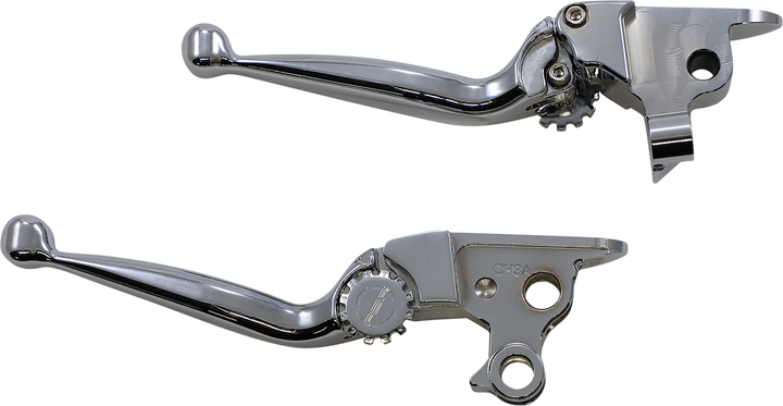 Psr Journey Adjustable Lever Set for Harley Models - Chrome 12-00616-20