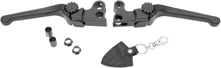Psr Anthem Adjustable Lever Set for Harley Models - Black 12-00653-22