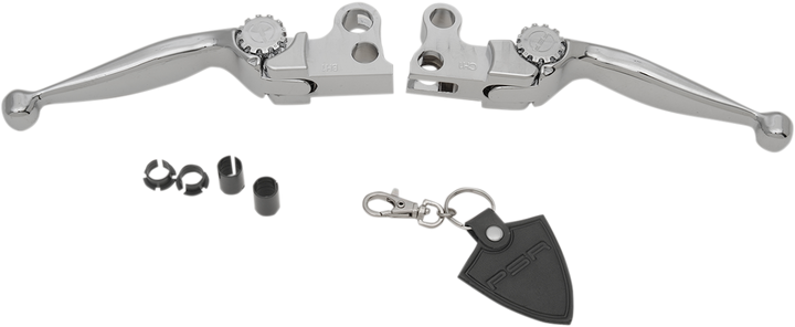 Psr Journey Adjustable Lever Set for Harley Models - Chrome 12-00605-20