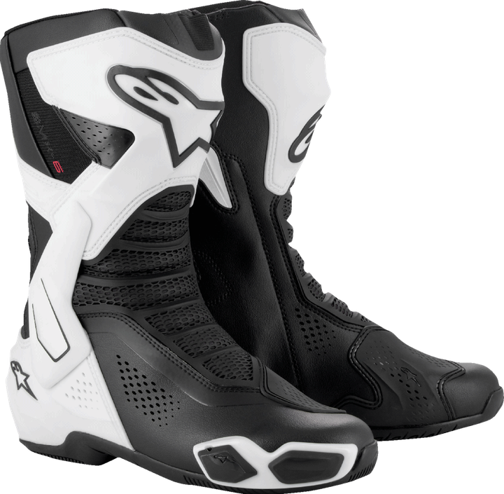Alpinestars SMX-6 V3 Vented Boots - Black/White - US 9.5/EU 44 2223225-21-44
