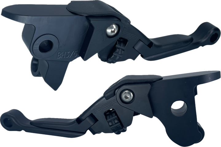 Psr Anthem Pro Adjustable Lever Set for Harley Models - Black 12-03654-22