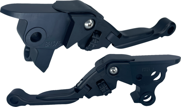 Psr Anthem Pro Adjustable Lever Set for Harley Models - Black 12-03666-22
