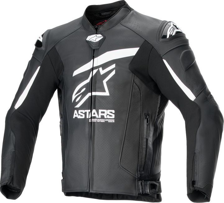 Alpinestars GP Plus R v4 Airflow Leather Jacket - Black/White - US 44 / EU 54 3100624-12-54