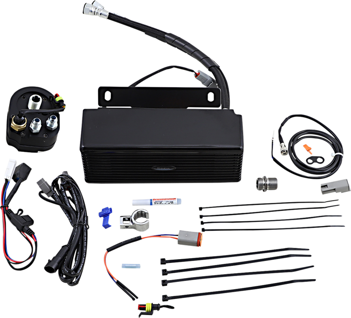 Ultracool Below Regulator Mount Oil Cooler - Gloss Black - Touring/Trike RF-2GSS