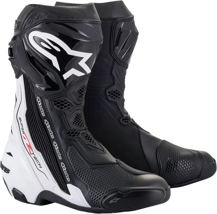 Alpinestars Supertech R Boots - Black/White - US 10.5 / EU 45 2220021-12-45