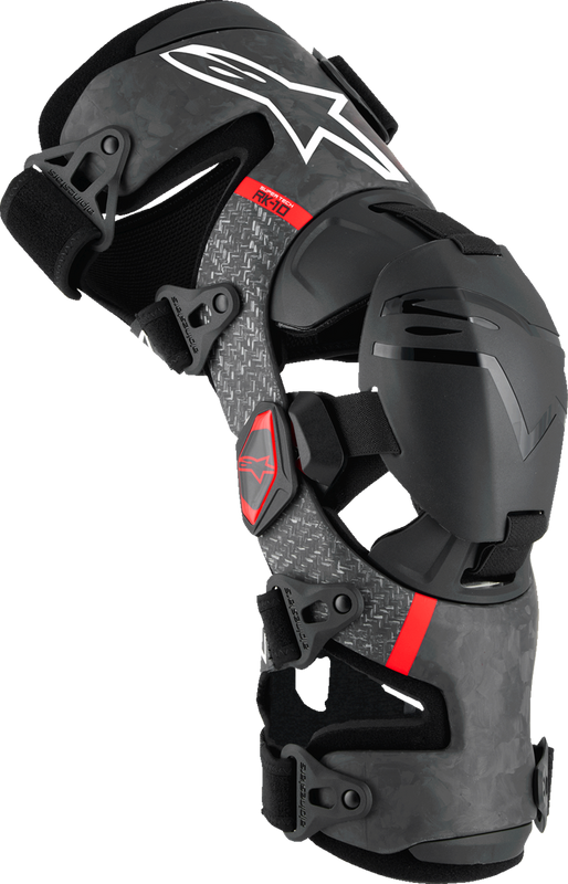 Alpinestars Supertech RK-10 Plasma Knee Braces - Black/Red - Small 6501425-13-S