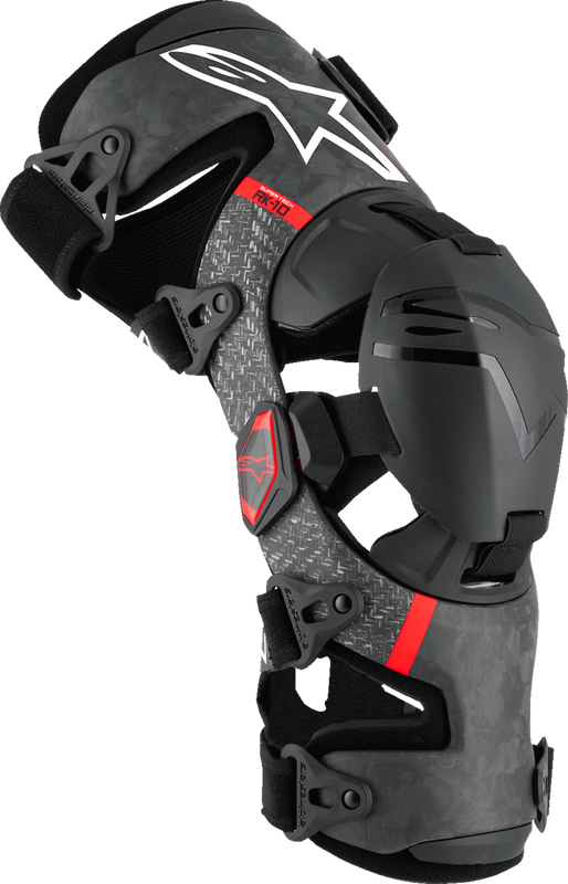 Alpinestars Supertech RK-10 Plasma Knee Braces - Black/Red - Large 6501425-13-L