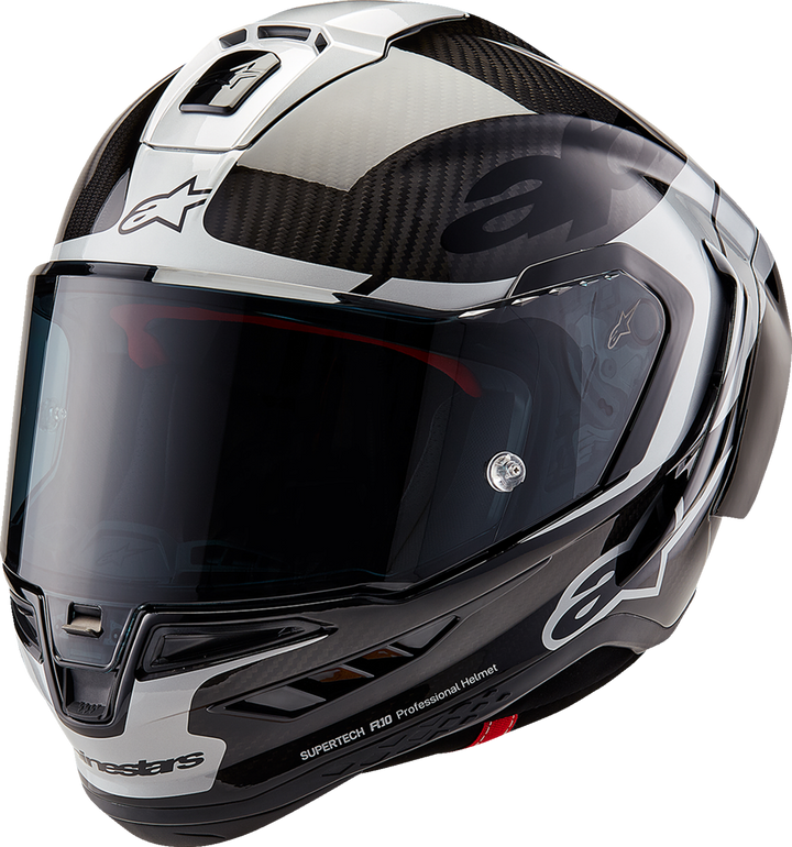 Alpinestars Supertech R10 Helmet - Element - Carbon/Silver/Black - Medium 8200324-1368-M