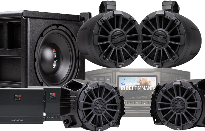 Mb Quart Audio Kit - Ranger with Ride Command MBQRGSTG5RC1