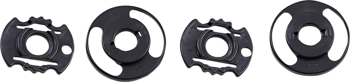 Biltwell Gringo S/Lane Splitter Base Plate - Gen 2 - Black - Pair 0034-24