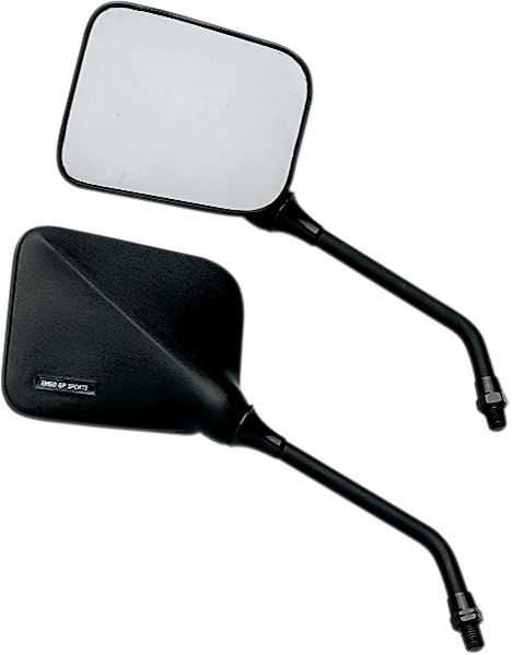 Emgo Mirror - GP Sport - Side View - Short - Rectangle - Black 20-46220