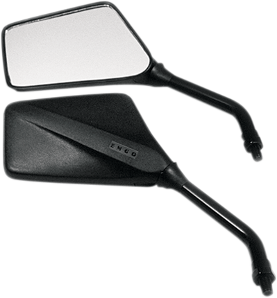Emgo Mirror - Trimline - Side View - Rectangle - M10 x 1.25 - Black 20-97110