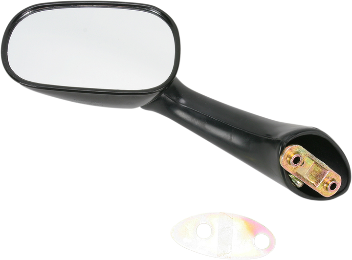 Emgo Mirror - Side View - Oval - Black - Left 20-87042