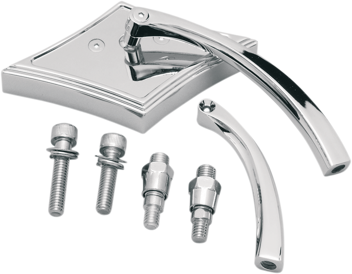 Pro-One Perf.Mfg. Mirror - Pro-Mini - Side View - Diamond - Chrome - Each 103140