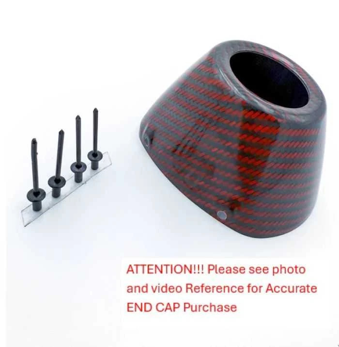 Fmf Red Rct External Carbon Replacement End Cap Kit 040695