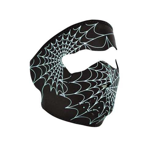 Bobster Neoprene Face Mask Glow In The Dark Spiderweb WNFM057G
