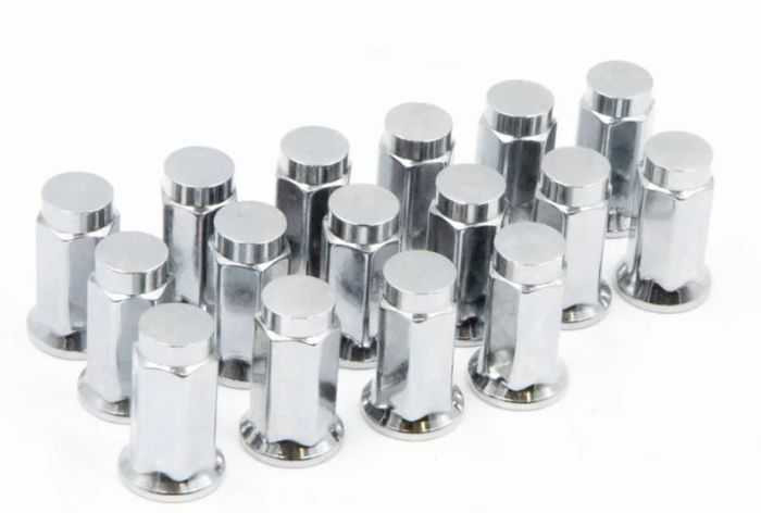 Raceline Wheels 16 Pack 10Mm X 1.25 (14Mm Hexflat) Chrome RLUG-BX15C