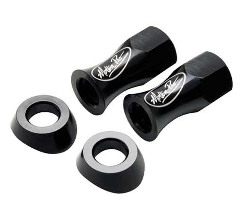 Motion Pro Liteloc Rim Lock Nuts With Beveled Washers 13Mm Black Set Of 11-0075