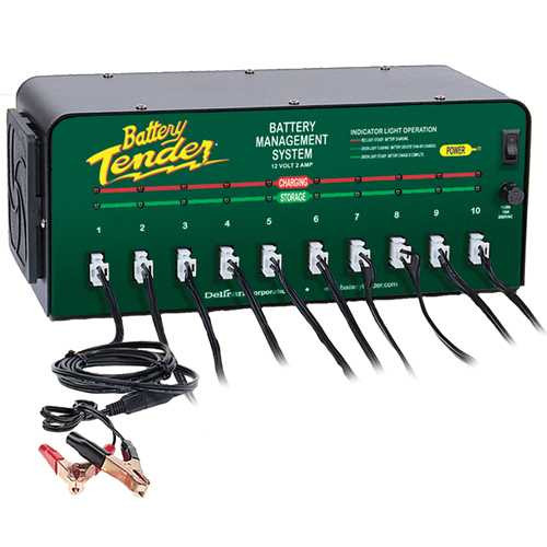 Battery Tender Plus Shop Charger 10 Bank 021-0134-DL-WH