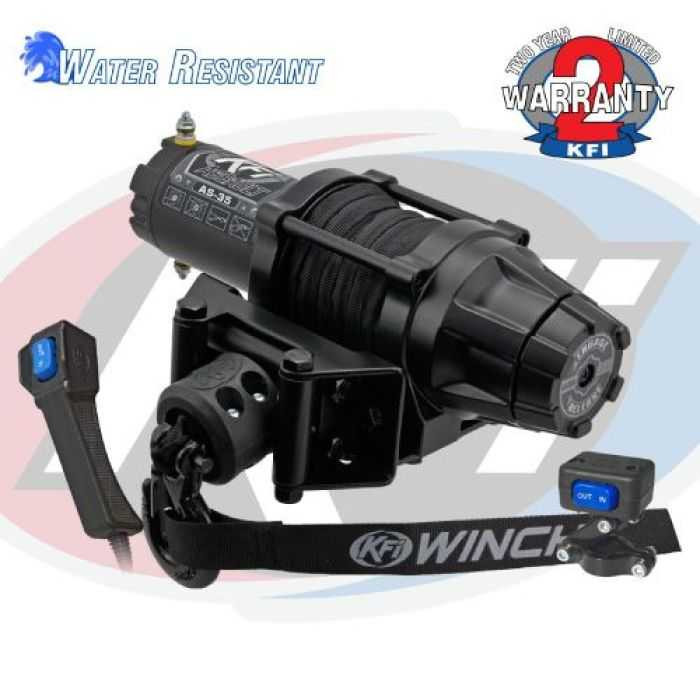 Kfi Products Assault Series 3500Lb Winch - Synthetic Cable AS-35