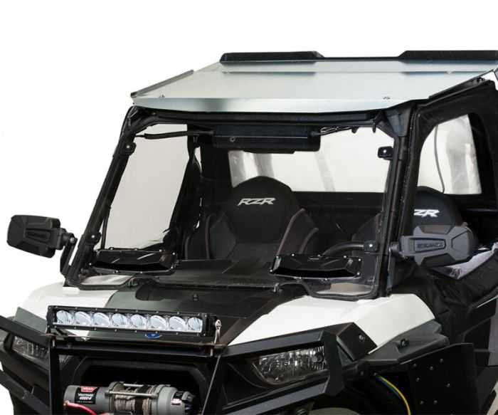Seizmik Windshield Full-Vented - Scratch Resistant Poly 50-25035KIT