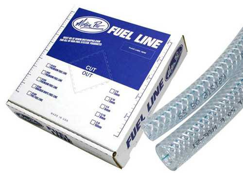 Motion Pro Mp Braided Vinyl Fuel Line 1/4 Id X 25 Ft 12-0010