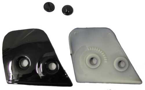 Zeus 990S - Replacement Pivot Kit Black PLATES/SCREWS