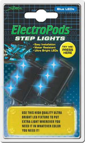 Street Fx Street-Fx Step Lights - Blue 2 Pk. 1043042