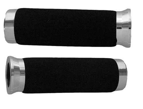 Emgo Grip Set Hiway Plas Chrome 42-90931