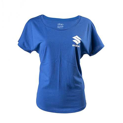 Factory Effex Suzuki Icon Womens Dolman Shirt / Royal L 22-87444