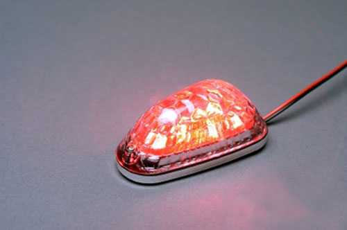 K&S Technologies Led Mini-Marker Light Triangle Black Red (6 Leds) 25-9731
