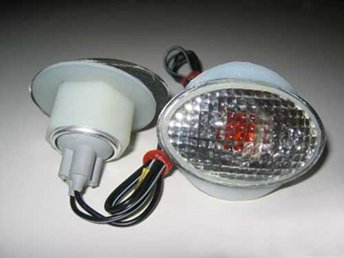 K&S Technologies Marker Lights Flat Oval Small (S/F) Clear 25-8271
