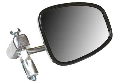 Emgo Polaris Atv Handlebar End Mount Mirror - Chrome 20-34000