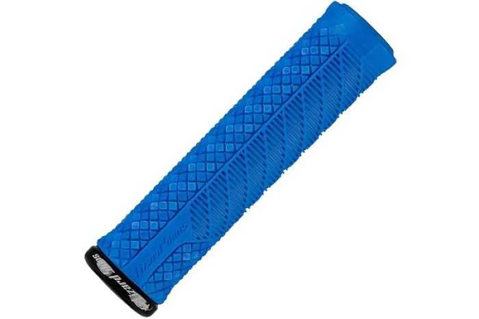 Oury Single-Clamp Lock-On Charger Evo - Electric Blue LOCEV480