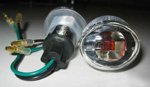 K&S Technologies Marker Lights Flat Oval Mini (S/F) Clear 25-8281