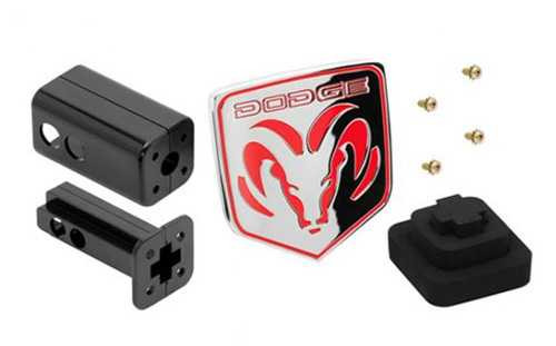 Cequent Towing Receiver Tube Cover 2" Sq. Dodge Ram Logo Unbranded 6432