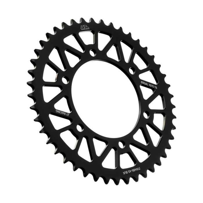 Jt Sprockets Rear Alloy Sprocket Black 45-Tooth JTA486.45BLK