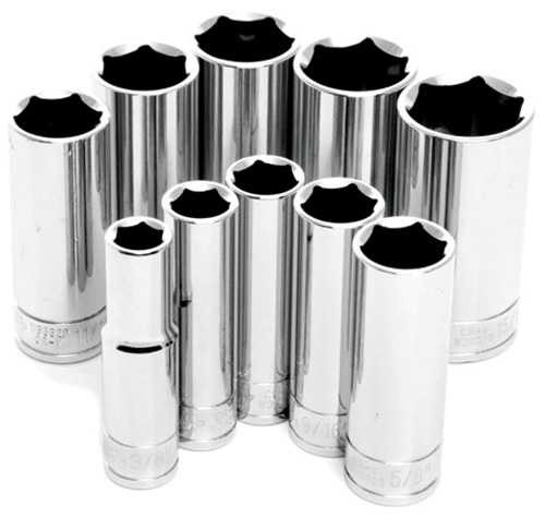 Performance Tool 10Pc 3/8" Dr Sae Dw Socket Set W38300