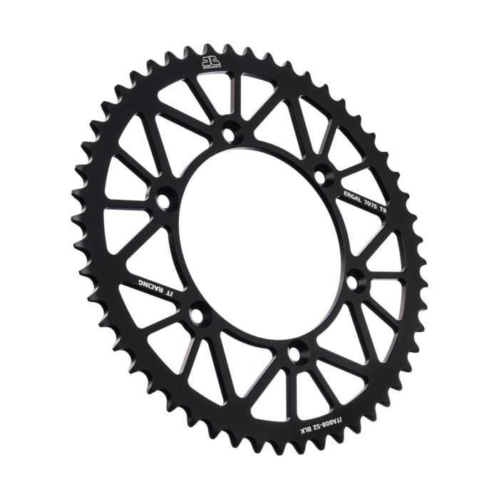 Jt Sprockets Rear Alloy Sprocket Black 52-Tooth JTA808.52BLK