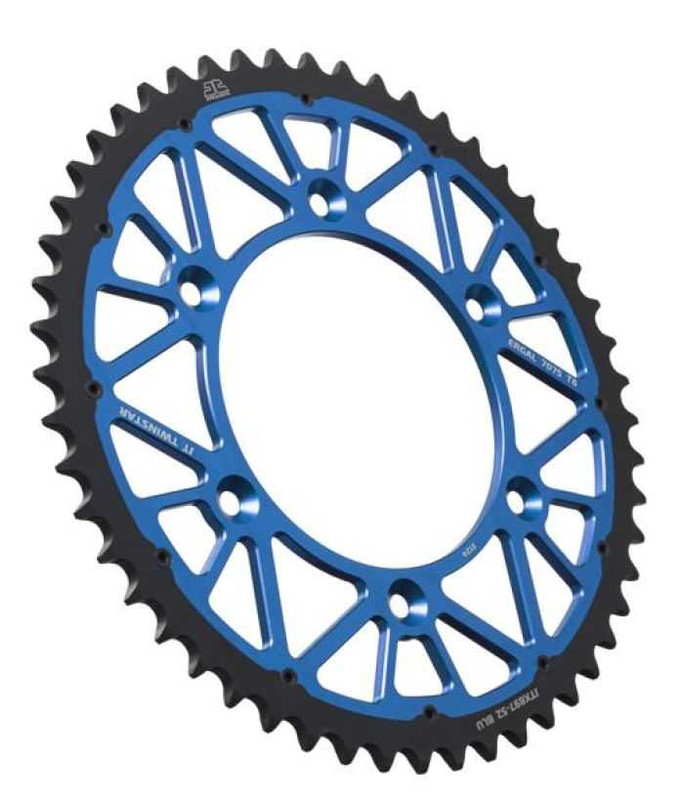 Jt Sprockets Twinstar Sprocket Blue 52-Tooth JTX897.52BLU