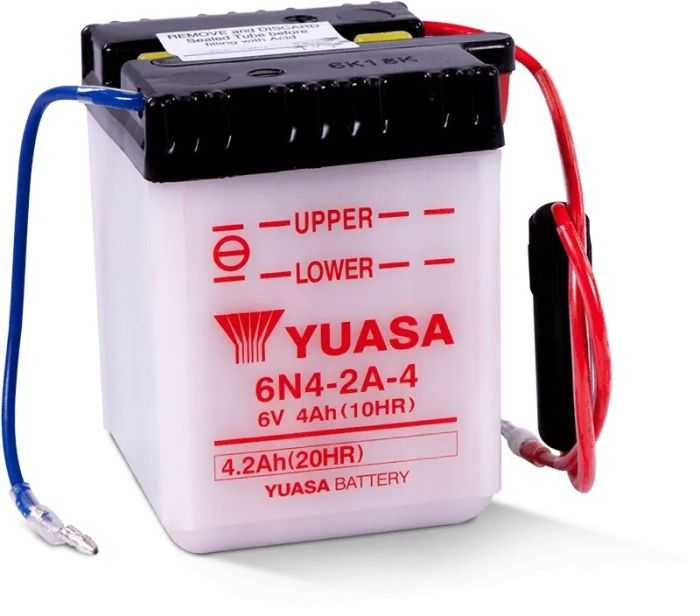 Yuasa Conventional 6N4-2A-4 6 Volt Battery YUAM2644A