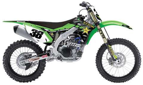 Factory Effex Fx 16 Rockstar Complete Shroud/Trim/Lower Fork Graphic Kit 19-07126