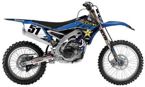 Factory Effex Fx 16 Rockstar Complete Shroud/Trim/Lower Fork Graphic Kit 19-07212