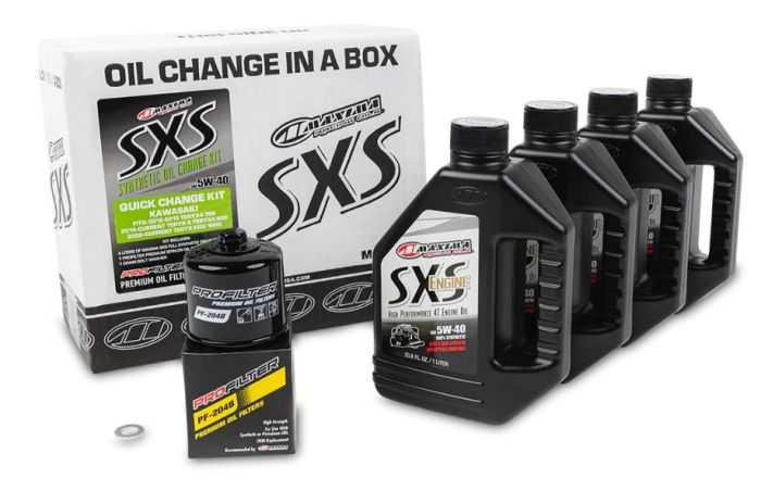 Maxima Racing Oil 5W-40 Full Synthetic Sxs Change Kit Kawasaki Teryx 90-469013-KRX