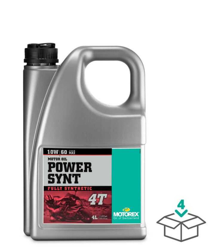 Motorex Power Synt 4T 10W60 Jaso Ma2 4 Liter 306210