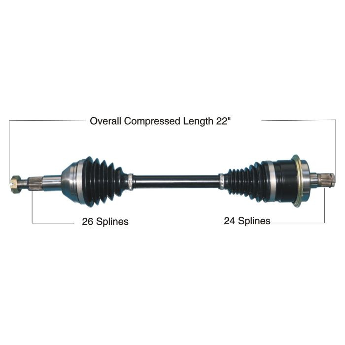 Tytaneum Heavy Duty Cv Axle Can-Am Rear Left 813-0237