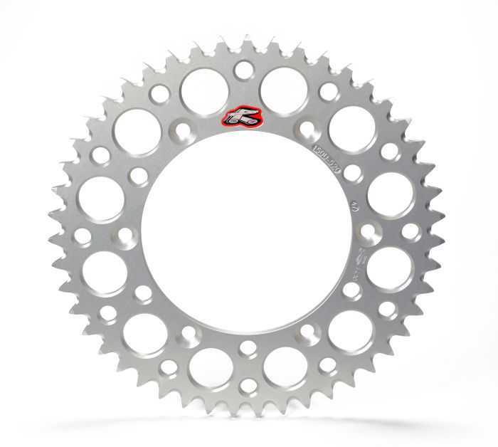 Renthal Rear Ultralight Sprocket Silver Grooved 48T 121U-428-48GPSI
